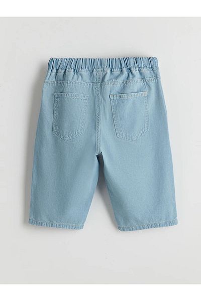 LC Waikiki Basic Boys' Jeans Shorts with Elastic Waist