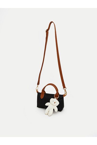 LC Waikiki Black Girl's Shoulder Bag with Removable Strap
