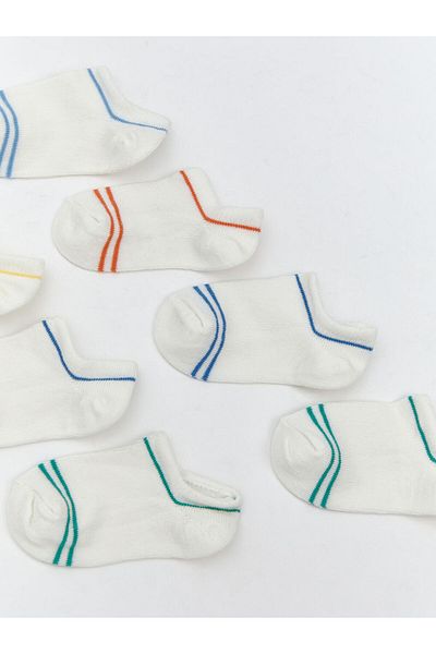 LC Waikiki Ecru Basic Baby Boy Booties Socks 7 Pcs