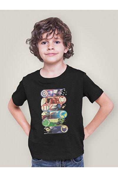 SEVBANO Tricou pentru copii Avengers Heroes Printed Unisex Avengers Movie (1-...