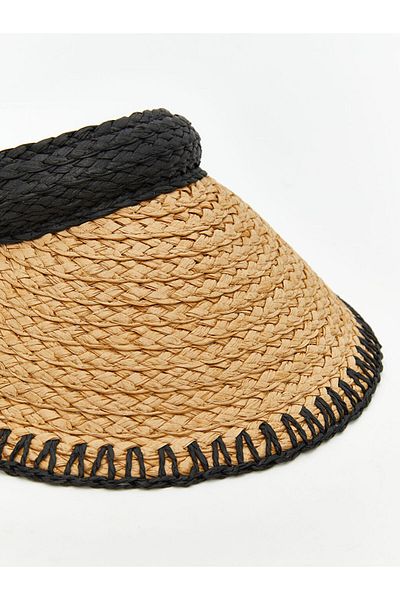 LC Waikiki Beige Women's Straw Visor Hat