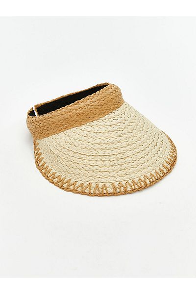 LC Waikiki Beige Women's Straw Visor Hat