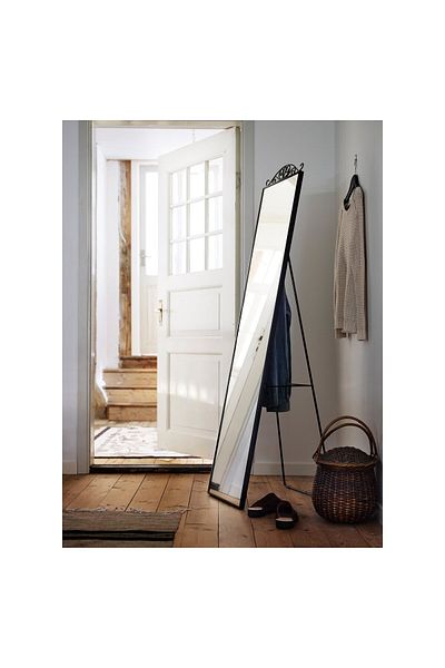IKEA KARMSUND Standing mirror, black, 40 x 167 cm