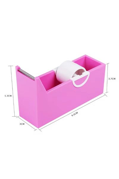CNKESS rose Eyelash Extension Tape Holder Base Lash Adhesive Tape Cutter Dispenser Grafting Lash Plastic Ro