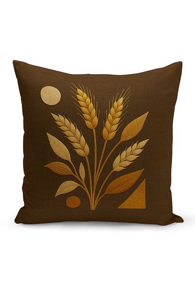 Bertille Home Husă de pernă imprimată digitală pe două părți (aspect de model de broderie Punch/Punch)