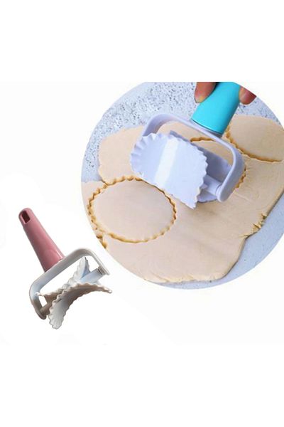 storeks Serrated Circle Shaped Dough Cutter Cookie Roulette (336336)
