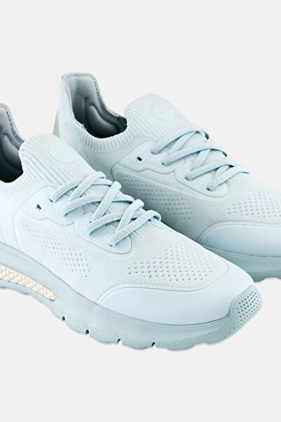 Geox Women Brand Logo Lace Up Shoes, Light Blue