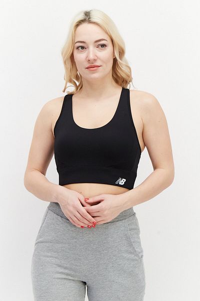 New Balance Women Sportswear Fit Sleeveless Training Bra, Black