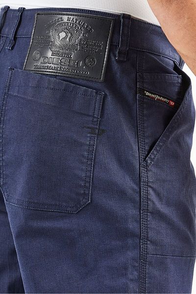 Diesel Men Straight Fit Solid Stretchable Denim Jeans, Indigo