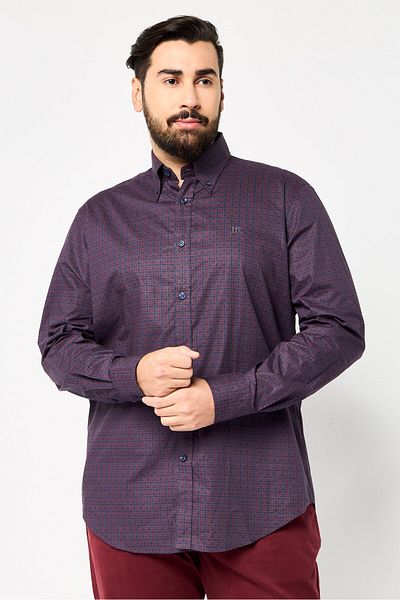 Harmont & Blaine Jeans Men Regular Fit Allover Print Long Sleeves Casual Shirt, Multicolor
