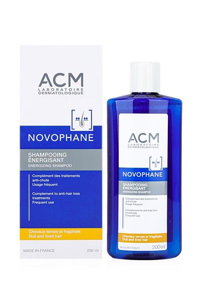 ACM Novophane Energizing Shampoo, 200ml - Strengthening Shampoo for Hair Loss and Breakage, 200ml