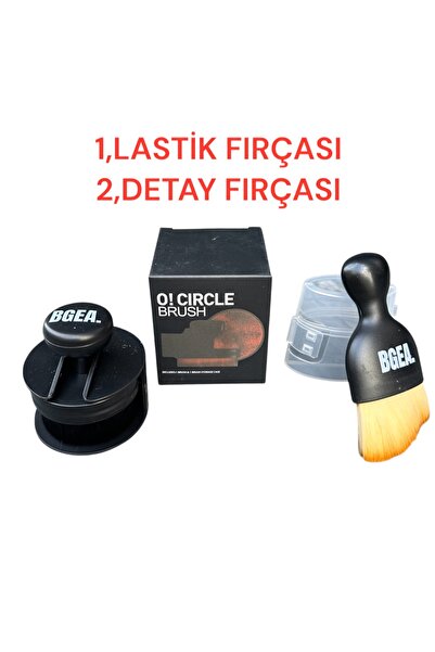 ROX KİMYA فرشاة تلميع الإطارات + فرشاة تفاصيل متعددة الأغراض ناعمة 2 في واحد