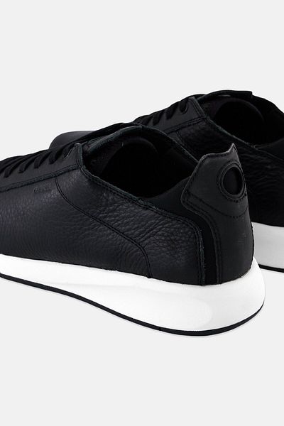 Geox Men Leather Lace Up Shoes, Black