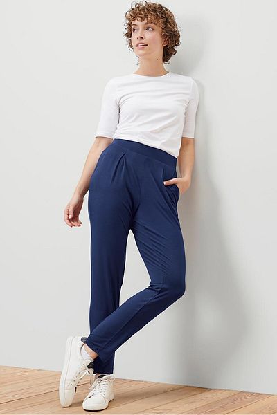 Tchibo Women Plain Jersey Pants, Navy