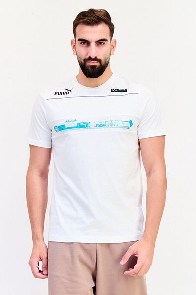 Puma Men Sportswear Fit Short Sleeve Outdoor T-Shirt, White