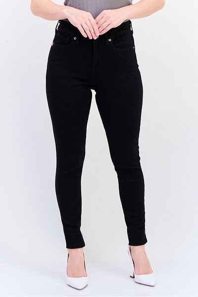 Levi's Women Super Skinny Fit Solid Stretchable Jeans, Black