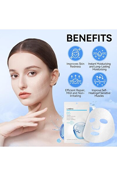 LANBENA LENBENA Vitamin B5 Soothing Lotion Mask For Soothign & Moisturizing, Self Care, Face Masks for Dry,