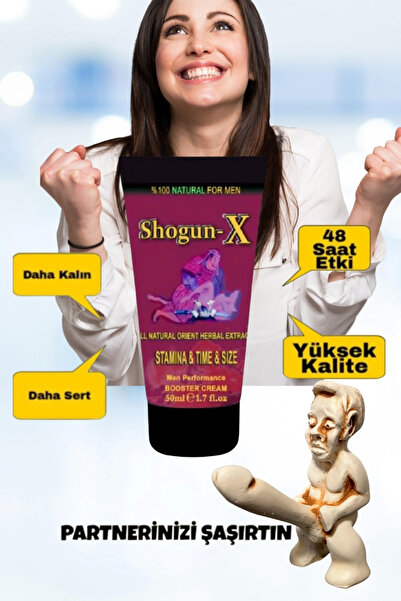 MELFSHOP Shogun-x Extra Cream Erkekliği Geci.ktirici Ser.tleştirici Büy.ütücü...