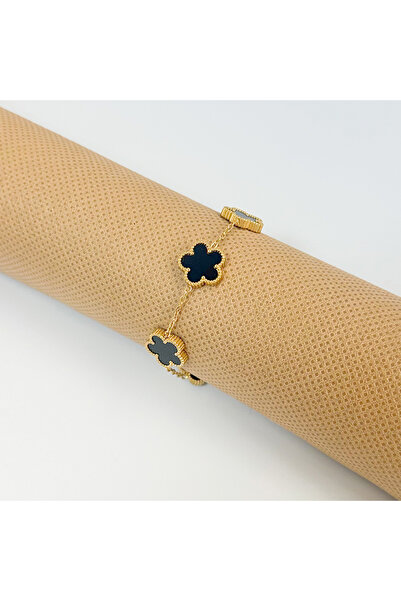 Choice سوار أسود بطول 16.5 سم، سوار من الفولاذ المقاوم للصدأ قابل للتعديل، أس...