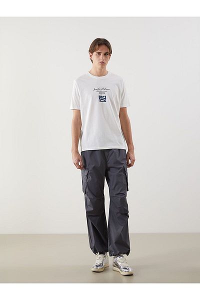 LC Waikiki Xside Crew Neck Printed Combed Cotton Men's T-Shirt