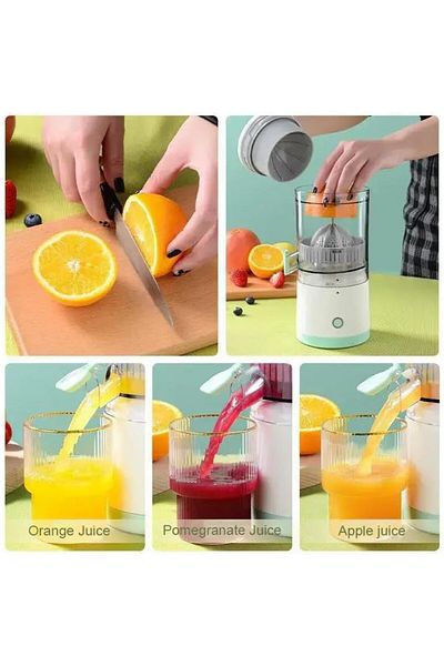 COOYA Juicer,Citrus Juicer With Powerful Motor, Indicator Lights, And Portable Design,Usb Rechargeable