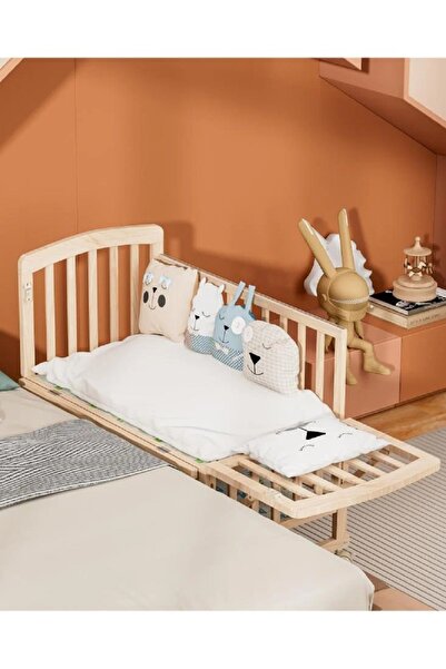 Fun Moment Children's wooden bed with a wardrobe 100 x 60 cm