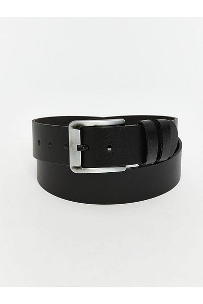 LC Waikiki Black Genuine Leather Men's Belt