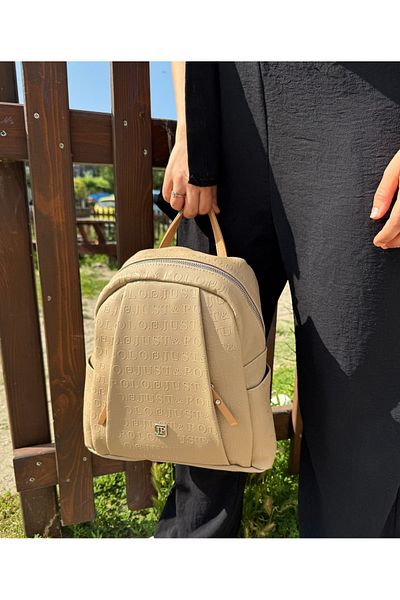 Just Polo Women's Printed Oversized Backpack