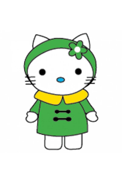 INOVATIX Set de 8 piese, autocolant Hello Kitty cu pelerină de ploaie, INOVAT...