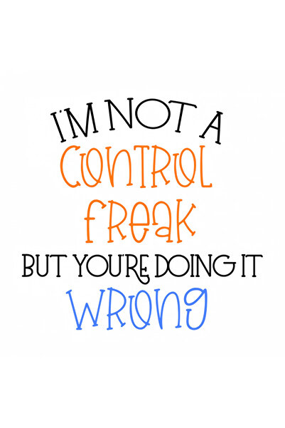 INOVATIX Set de 8 piese, Autocolant Nu sunt obsedat de control, dar greșești,...