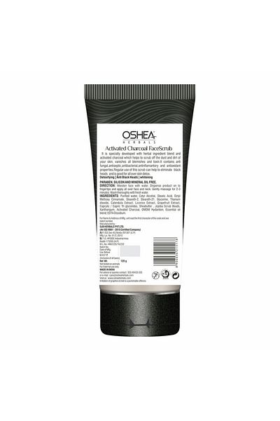Oshea Herbals Activated Charcoal Face Scrub 120 gm