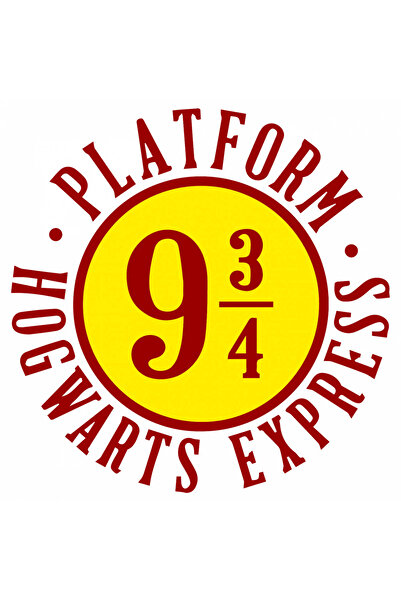 INOVATIX Set de 8 piese, autocolant Harry Potter platformă 9 pe 3 pe 4 Hogwar...