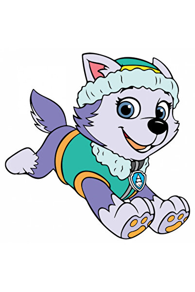 INOVATIX Set de 8 piese, autocolant de alergare Everest Patrula Cățelușilor, ...