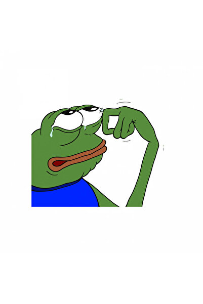 INOVATIX Σετ 8 τεμαχίων, Αυτοκόλλητο Crying Pepe the Frog, INOVATIX®. 6 εκ.