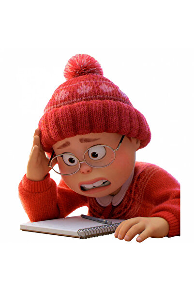 INOVATIX Σετ 8 τεμαχίων, Αυτοκόλλητο Mei Κοκκινίζει Τρομαγμένη από τις σχολικ...