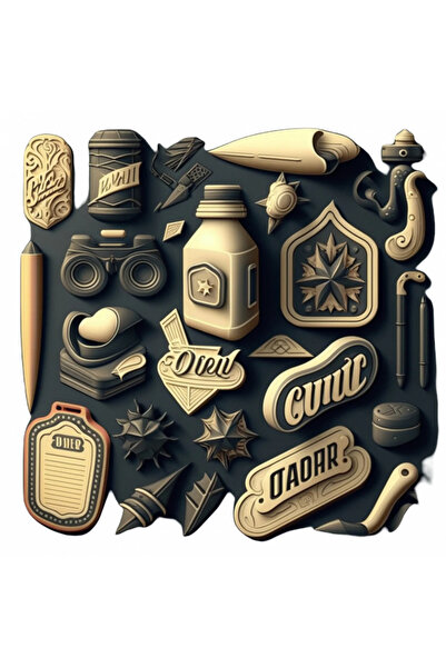 INOVATIX Set de 8 piese, Instrumente de modelare autocolante, INOVATIX®. 6 cm