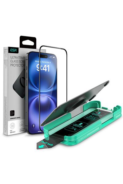 ESR IPhone 16 Screen Protector - ESR Armorite Screen Protector - Black