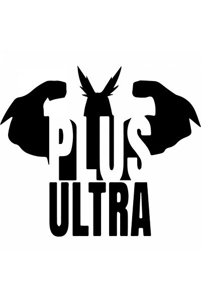 INOVATIX Set de 8 piese, autocolant My Hero Academia Plus Ultra, INOVATIX®. 6 cm