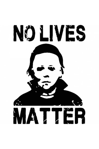 INOVATIX Set de 8 piese, autocolant Michael Myers, No Lives Matter, INOVATIX®. 6 cm
