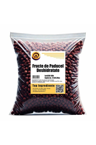 Top Ingrediente Fructe De Paducel Deshidratate 500g