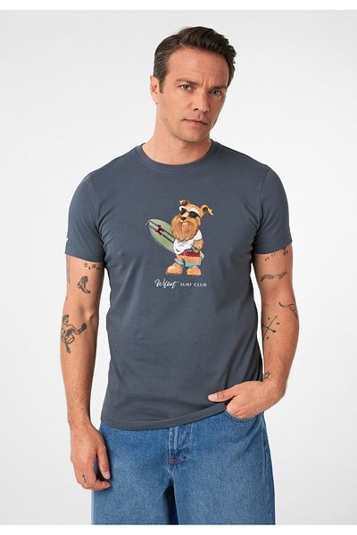 Williot Tricou cu mânecă scurtă cu decolteu rotund pentru bărbați Francisco