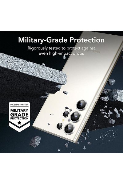 ESR Camera Film for Samsung Galaxy S24 Ultra - ESR Lens Protector Tempered Glass - Silver