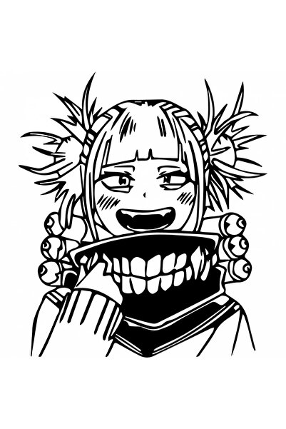 INOVATIX Set de 8 piese, autocolant My Hero Academia ticăloșii Himiko, INOVAT...