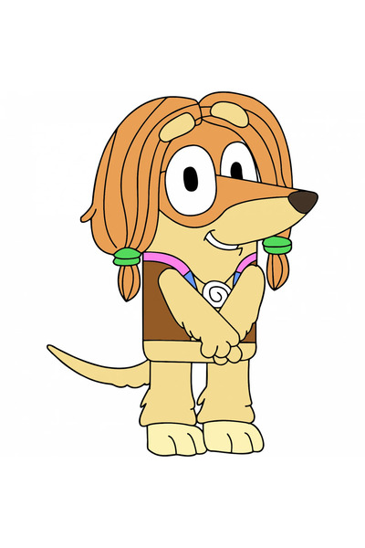 INOVATIX Set de 8 piese, autocolant Indy Bluey, INOVATIX®. 6 cm