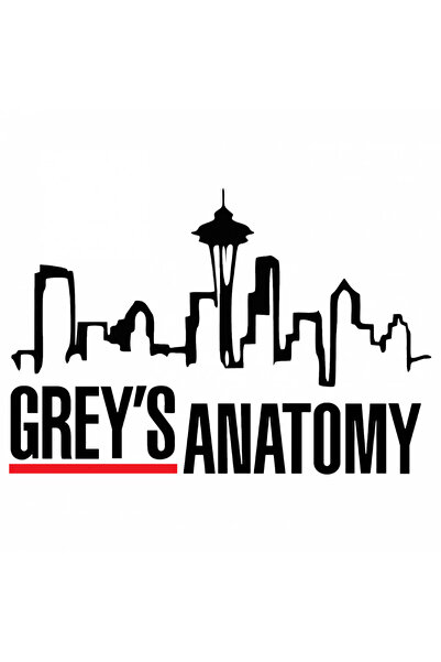 INOVATIX Σετ 8 τεμαχίων, Αυτοκόλλητο Grey's Anatomy, INOVATIX®. 6 εκ.