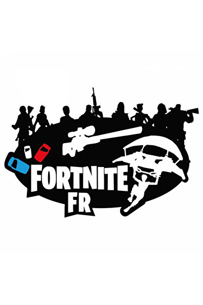 INOVATIX Set de 8 piese, autocolant competitiv Fortnite Franța, INOVATIX®. 6 cm