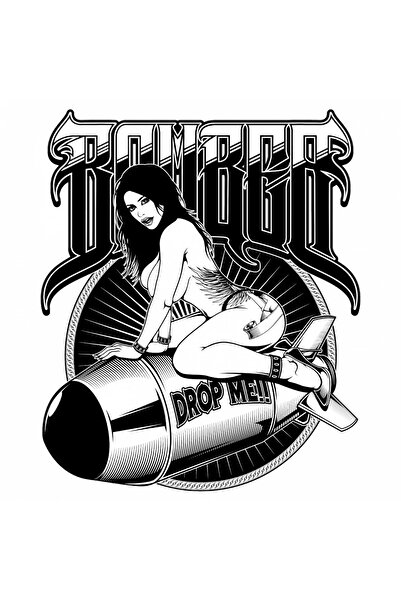 INOVATIX Set de 8 piese, autocolant Drop me bomb, INOVATIX®. 6 cm