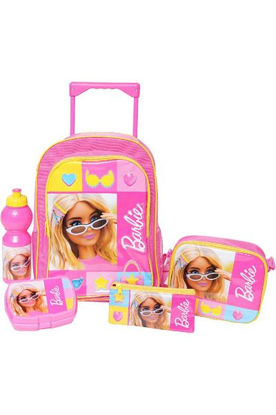 mattel Barbie 5-in-1 Value Set Trolley Bag with Accessory