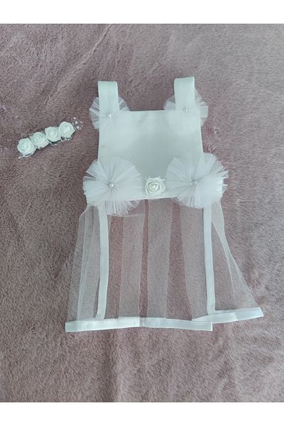 POFUDUQO Cat Dog Wedding Dress Handmade Elegance for Special Occasions