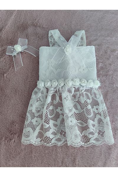 POFUDUQO Cat Dog Puffy Wedding Dress Handmade Elegance for Special Occasions